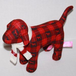 Plaid Pink Dog Plush
